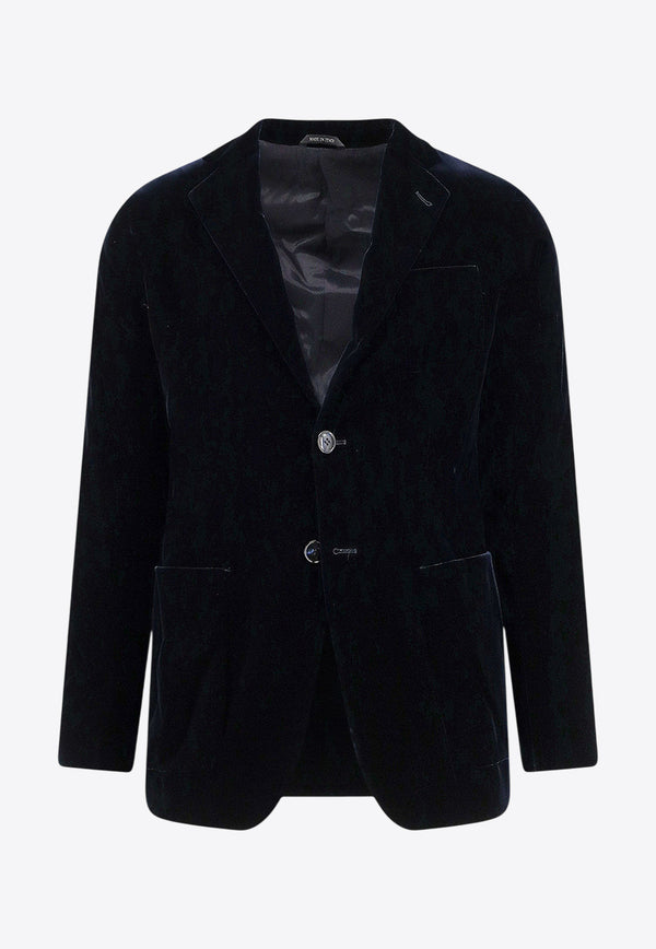 Giorgio Armani Upton Single-Breasted Velvet Blue GM000621TE10046UB109_Blue_29840442