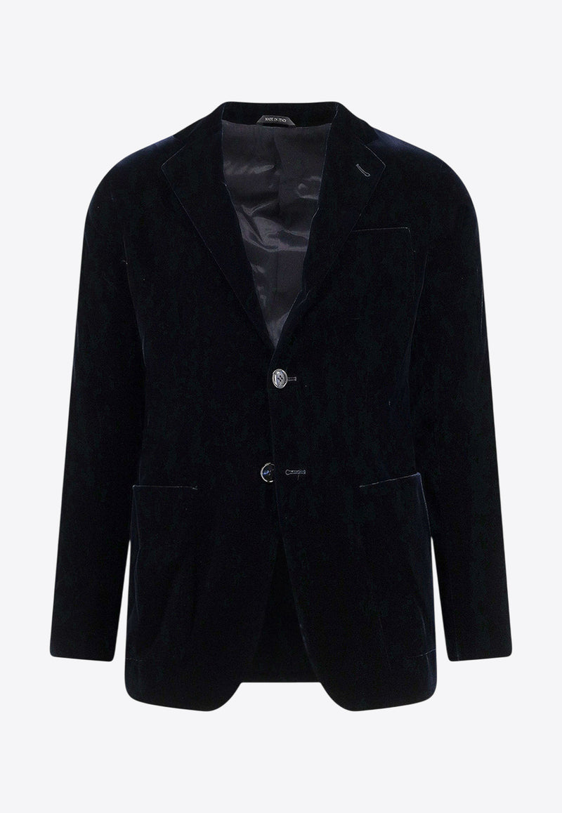Giorgio Armani Upton Single-Breasted Velvet Blue GM000621TE10046UB109_Blue_29840442