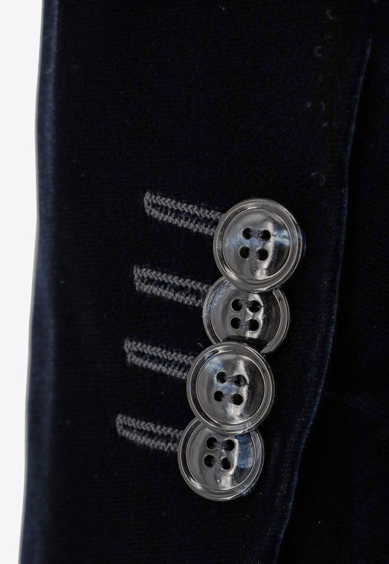 Giorgio Armani Upton Single-Breasted Velvet Blue GM000621TE10046UB109_Blue_29840442