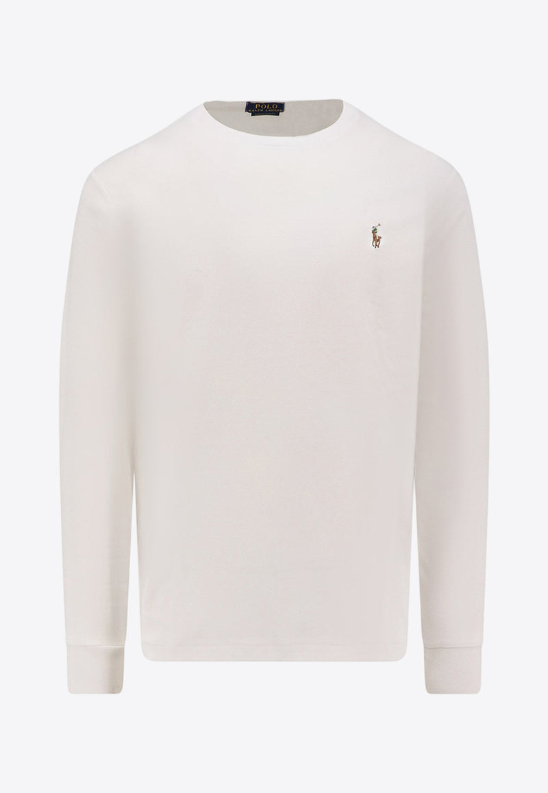 Polo Ralph Lauren Long-Sleeved Logo T-shirt White 710760121002_White_29842414
