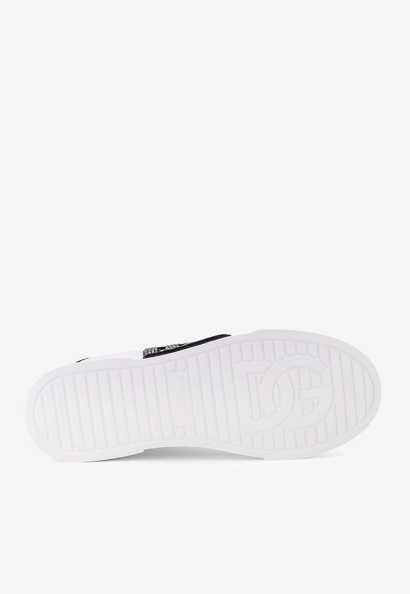 Dolce & Gabbana Portofino DG Logo Low-Top Sneakers  White CK2341AI41189697_White_29847668