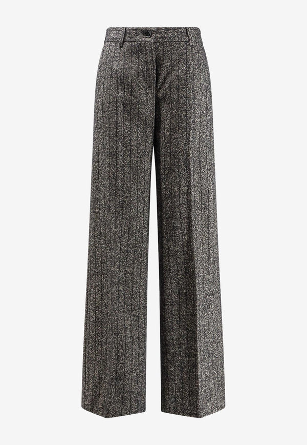 Dolce & Gabbana Wool-Blend Tailored Pants Gray FTC31TFRZANS8051_RIGATO_29840705