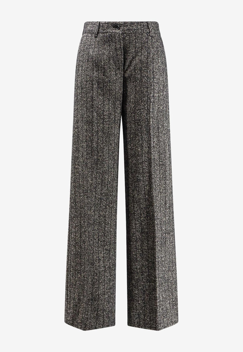 Dolce & Gabbana Wool-Blend Tailored Pants Gray FTC31TFRZANS8051_RIGATO_29840705