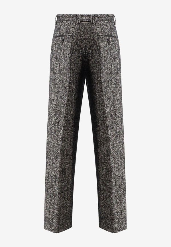 Dolce & Gabbana Wool-Blend Tailored Pants Gray FTC31TFRZANS8051_RIGATO_29840705