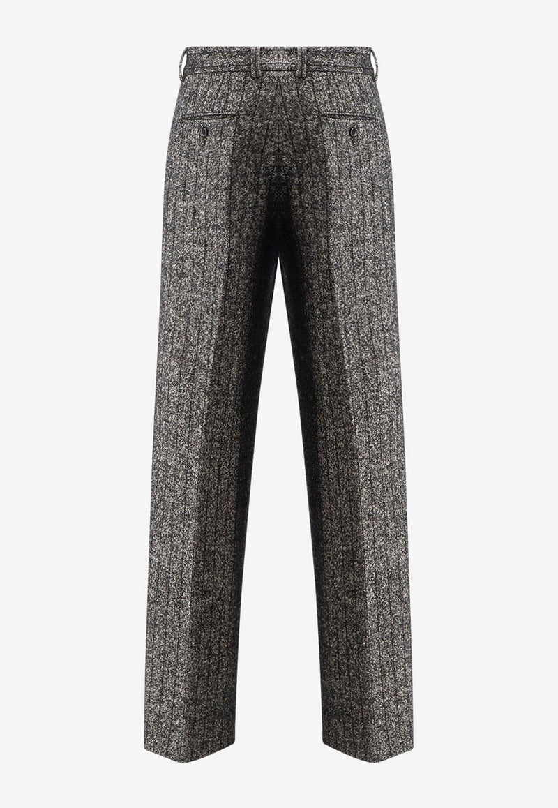 Dolce & Gabbana Wool-Blend Tailored Pants Gray FTC31TFRZANS8051_RIGATO_29840705