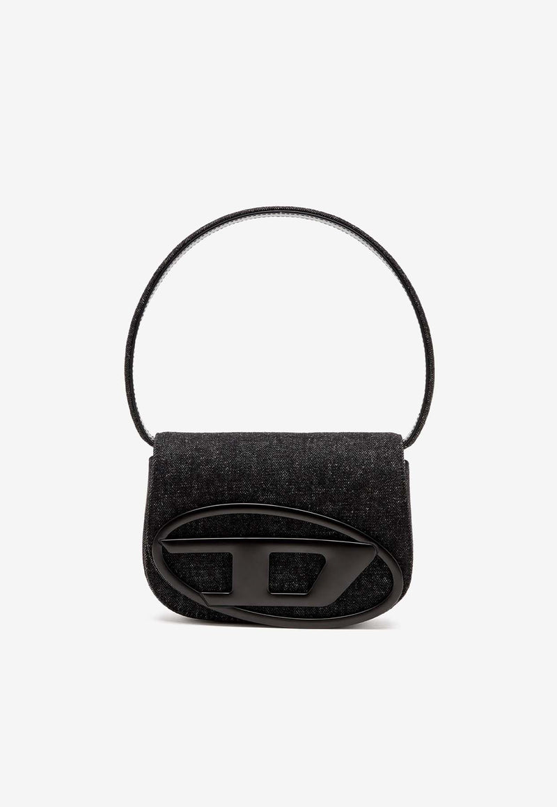 Diesel Oval-D Logo Denim Shoulder Bag Black X08396P6901T8013_Black_29843203