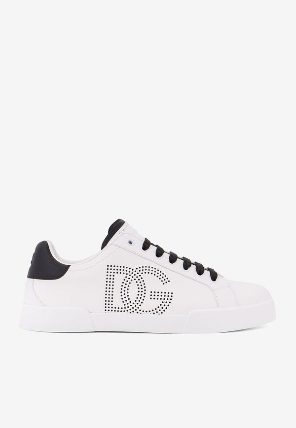 Dolce & Gabbana Portofino Leather Sneakers White CS2324AV06689697_White_29843878