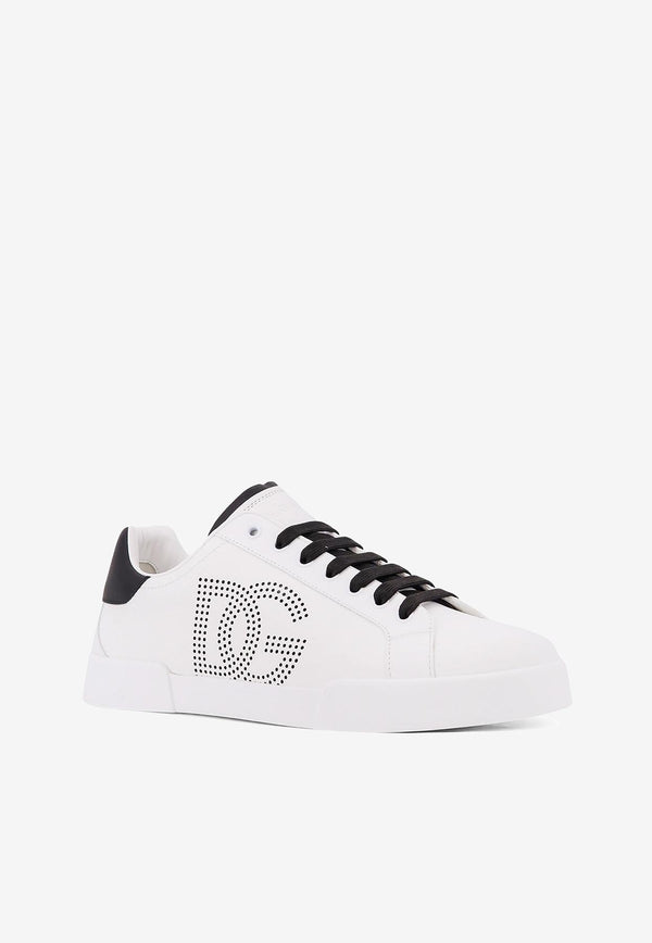 Dolce & Gabbana Portofino Leather Sneakers White CS2324AV06689697_White_29843878