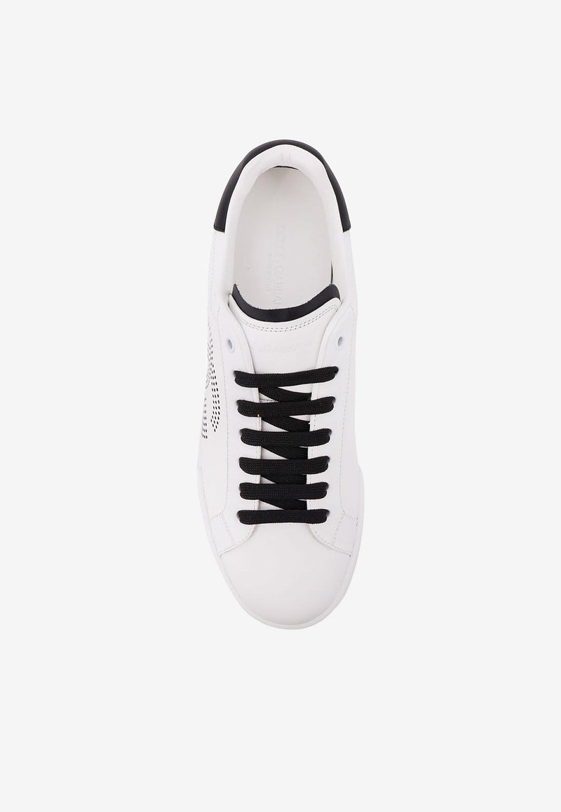 Dolce & Gabbana Portofino Leather Sneakers White CS2324AV06689697_White_29843878