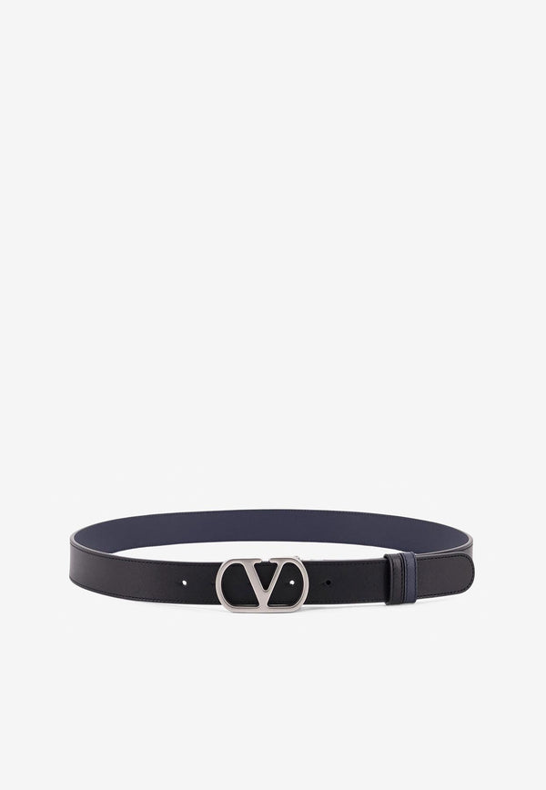 Valentino VLogo Reversible Leather Belt Black 7Y2T0SQ3UPCM77_NERO/MARINE_29843464