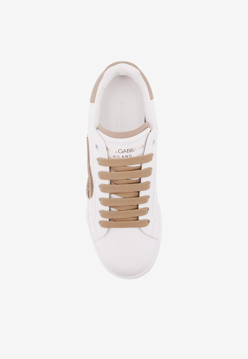 Dolce & Gabbana Portofino Low-Top Sneakers White CK2341AI4118Z080_BIANCO/TAUPE_29845970