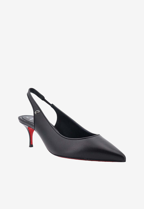 Christian Louboutin Sporty Kate 55 Slingback Pumps Black 3240004B439_BLACK/LIN BLACK_29852775