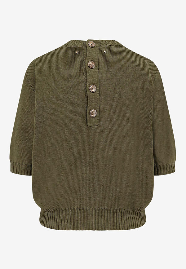 Golden Goose DB Ottavia Ribbed Knit Top Olive GWP02379P00210535547_GRAPE LEAF_29856730