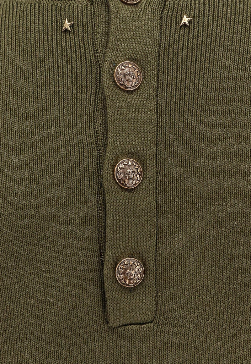 Golden Goose DB Ottavia Ribbed Knit Top Olive GWP02379P00210535547_GRAPE LEAF_29856730