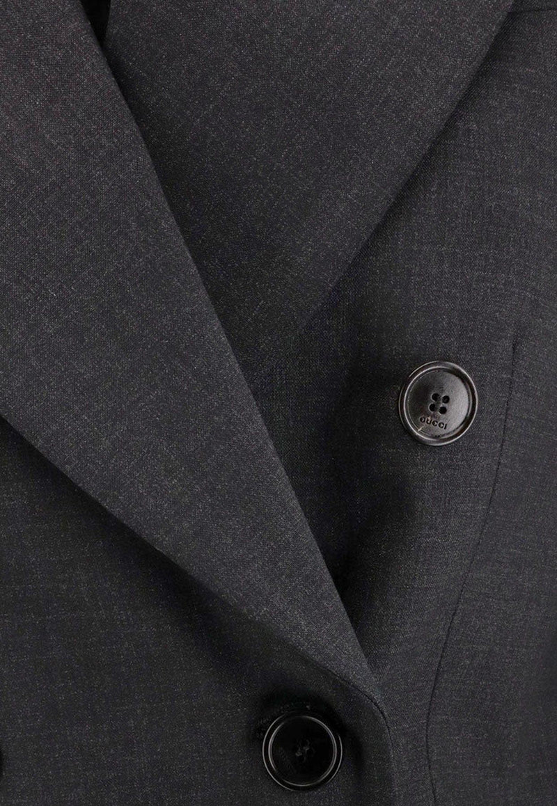 Gucci Double-Breasted Wool Blazer Gray 840785Z7ASP1054_ARDESIA GREY_29853680