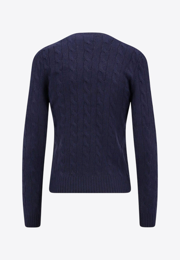 Polo Ralph Lauren Cable Knit Logo Sweater Navy 211971865003_HUNTER NAVY_29846968