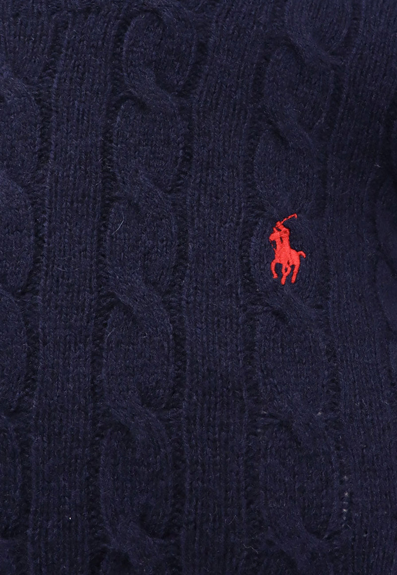 Polo Ralph Lauren Cable Knit Logo Sweater Navy 211971865003_HUNTER NAVY_29846968