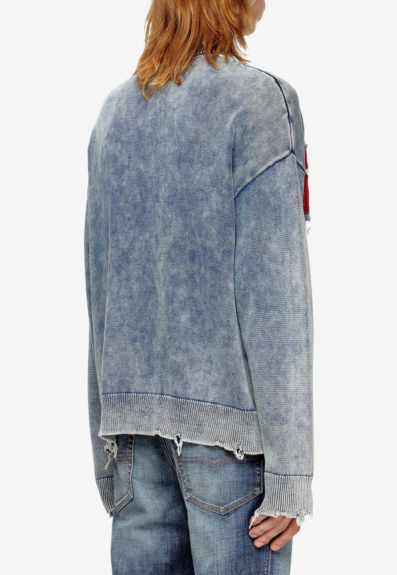 Diesel K-Fronzi Crewneck Sweatshirt Light Blue A189150KICC8AT_Light Blue_29848138