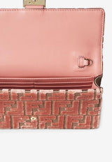 Fendi Baguette FF Jacquard Velvet Chain Clutch Pink 8M0498AT14F13VM_MACARON+OS_29853012