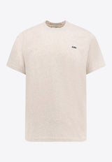 Autry Logo-Embroidered Short-Sleeved T-shirt TSPMA7CMCOTTON MELANGE_Grey_29840423