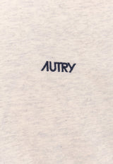 Autry Logo-Embroidered Short-Sleeved T-shirt TSPMA7CMCOTTON MELANGE_Grey_29840423