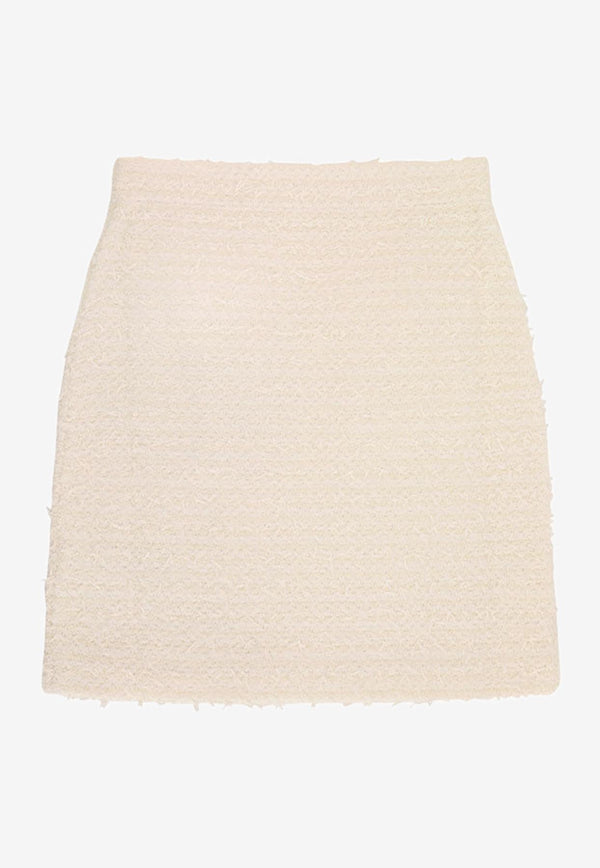 Self-Portrait Bouclé Tweed Mini Skirt Cream AW25028SKCCREAM_White_29842570