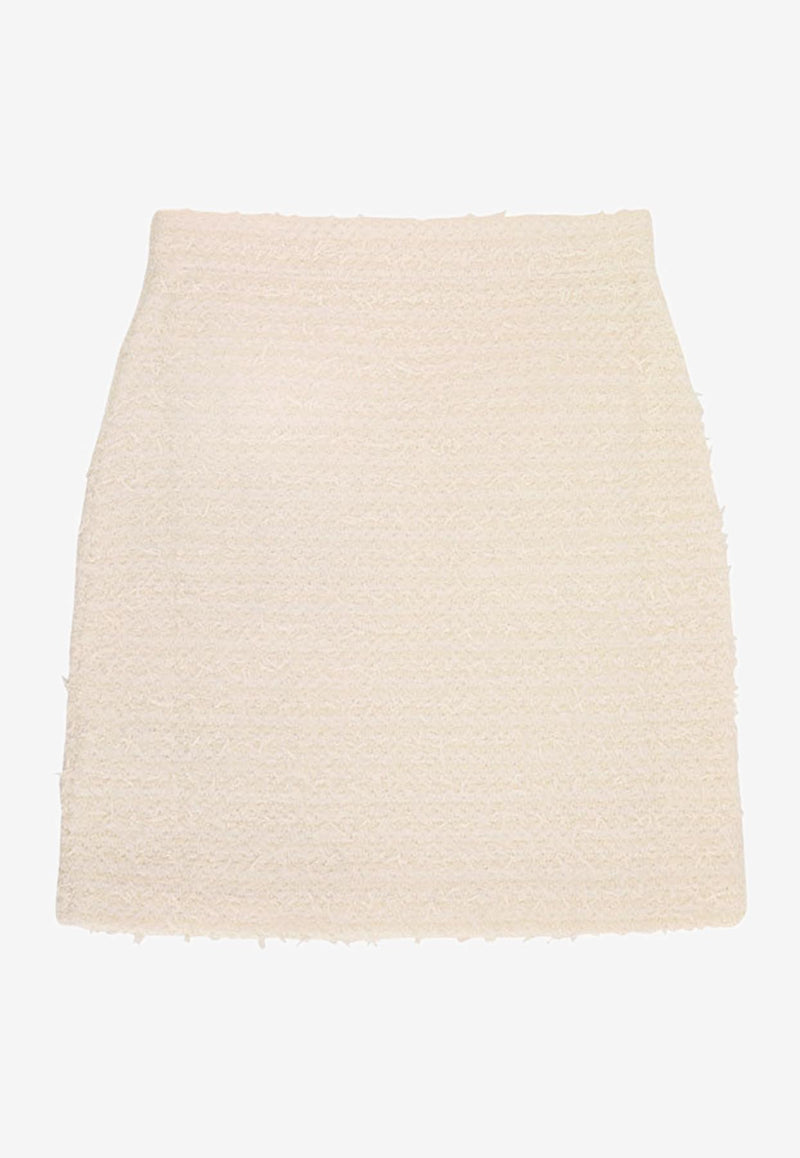 Self-Portrait Bouclé Tweed Mini Skirt Cream AW25028SKCCREAM_White_29842570