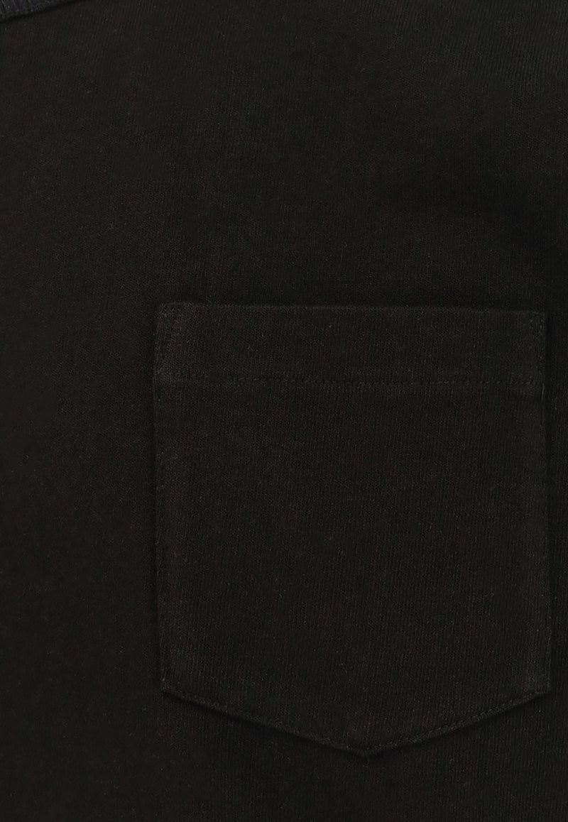 Sacai Crewneck T-shirt with Nylon Inserts Black 2503796M001_Black_29839377