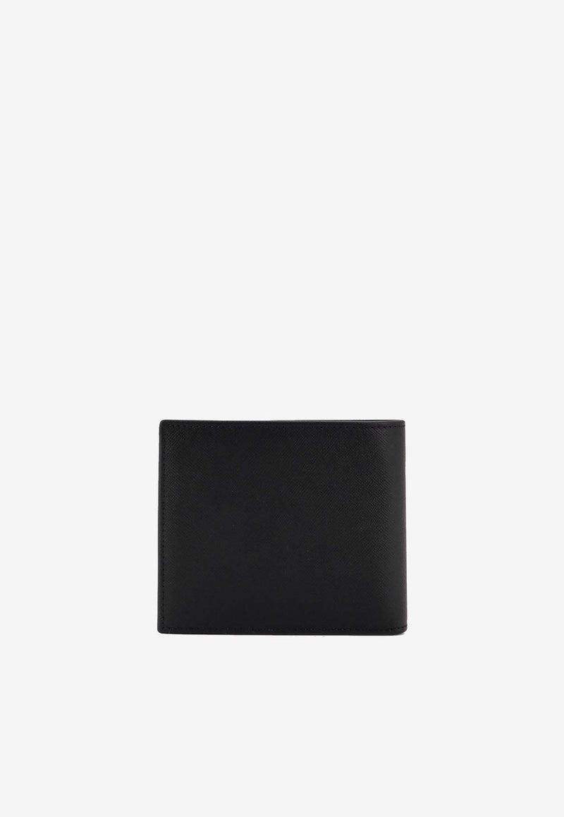 Kiton Ciro Paone Bi-Fold Logo Leather Wallet Black UPEA015N0126901NERO_Black_29839957
