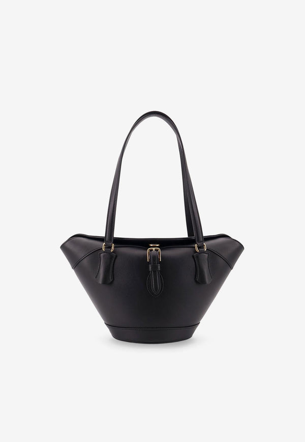 Dolce & Gabbana Capri Crow's Nest Calf Leather Tote Bag Black BB7815AK27480999_Black_29840215