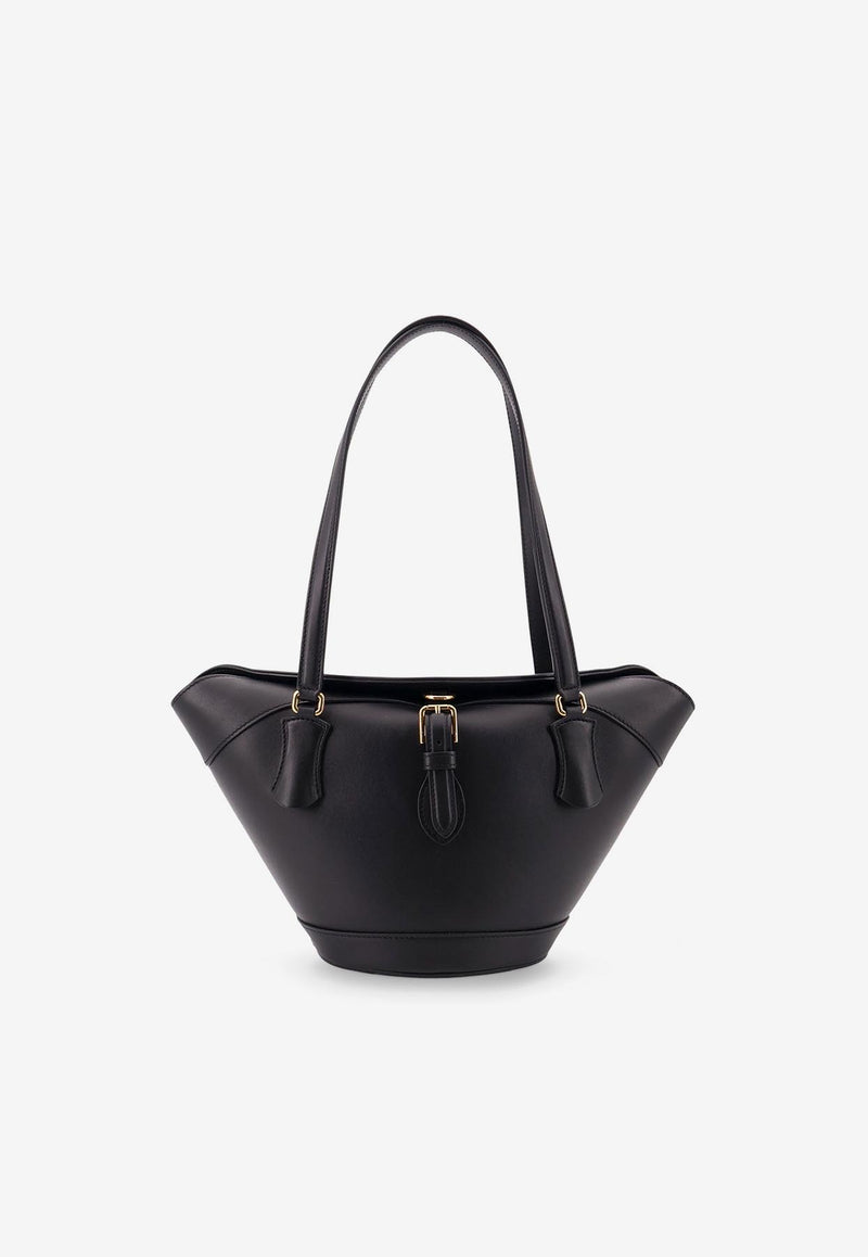 Dolce & Gabbana Capri Crow's Nest Calf Leather Tote Bag Black BB7815AK27480999_Black_29840215