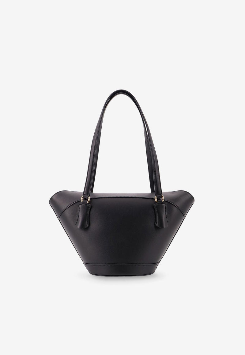 Dolce & Gabbana Capri Crow's Nest Calf Leather Tote Bag Black BB7815AK27480999_Black_29840215