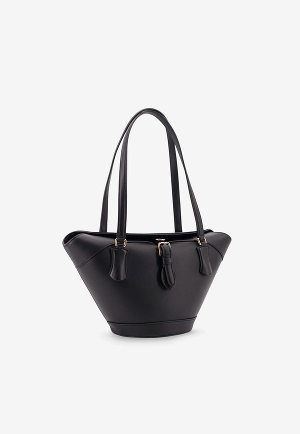 Dolce & Gabbana Capri Crow's Nest Calf Leather Tote Bag Black BB7815AK27480999_Black_29840215