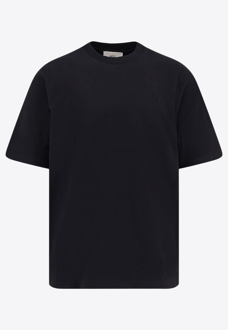 AMI PARIS Essential Short-Sleeved T-shirt UTS341726001_Black_29848398