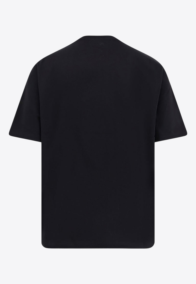 AMI PARIS Essential Short-Sleeved T-shirt UTS341726001_Black_29848398