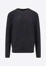 Polo Ralph Lauren Cable Knit Wool Sweater Gray 710876762013_DARK GRANITE HTHR_29844028