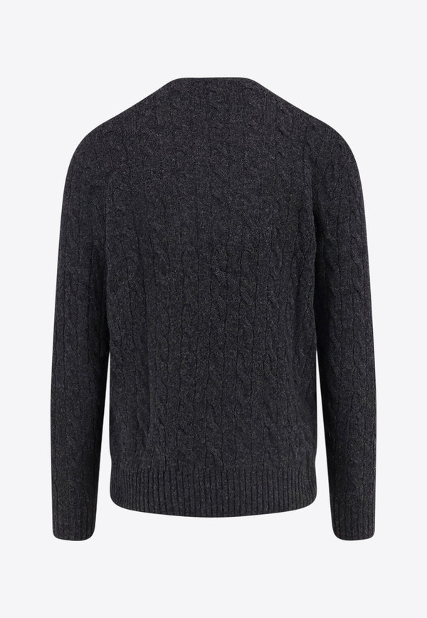 Polo Ralph Lauren Cable Knit Wool Sweater Gray 710876762013_DARK GRANITE HTHR_29844028