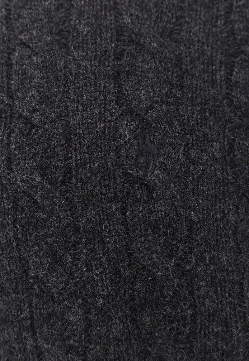 Polo Ralph Lauren Cable Knit Wool Sweater Gray 710876762013_DARK GRANITE HTHR_29844028