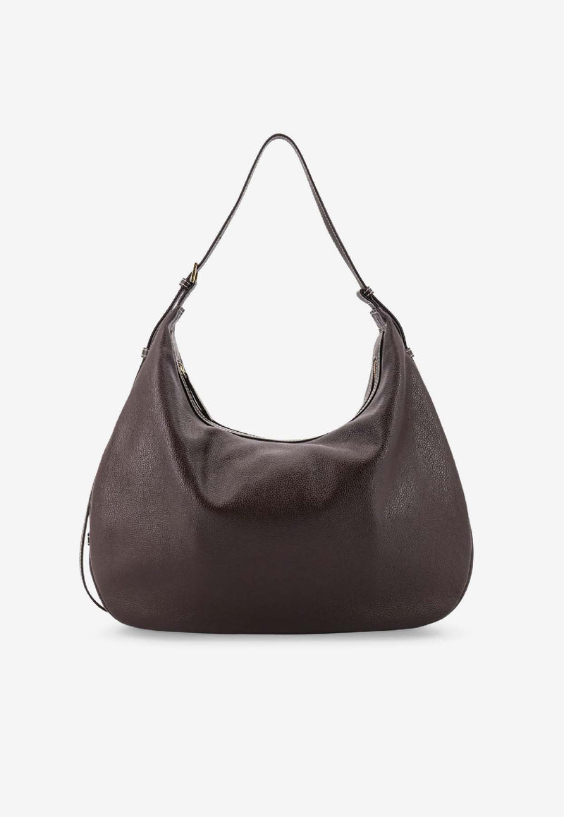 ATP Atelier Potenza Leather Shoulder Bag Brown 1227471062_Walnut Contrast Stitch_30009847