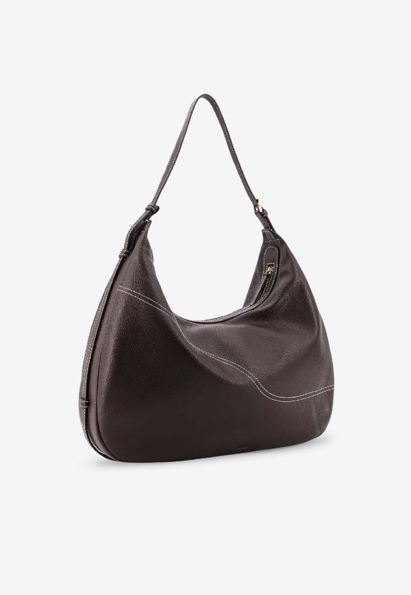 ATP Atelier Potenza Leather Shoulder Bag Brown 1227471062_Walnut Contrast Stitch_30009847