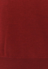 Brunello Cucinelli Ribbed Crewneck Sweater Red M2300100CDB26_RED CIOTTOLO_30005058