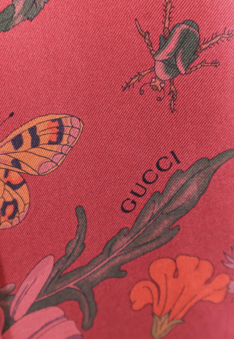 Gucci Floral Print Long-Sleeved Silk Shirt Multicolor 835617ZATG85057_PINK/ROSSO ANCORA/MC_29854152