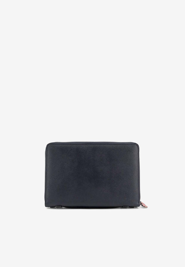 Kiton Ciro Paone Logo Lettering Leather Briefcase Blue UPEA050N0126902BLU_Blue_29847699