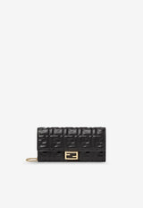 Fendi Embossed Leather Continental Chain Clutch Black 8M0365AAJDF0KUR_NERO+ORO SOFT_29852509