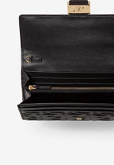 Fendi Embossed Leather Continental Chain Clutch Black 8M0365AAJDF0KUR_NERO+ORO SOFT_29852509