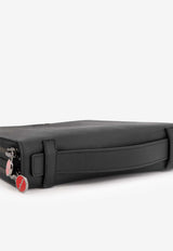 Kiton Ciro Paone Logo Lettering Leather Briefcase Black UPEA050N0126901NERO_Black_29846593