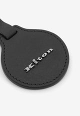 Kiton Ciro Paone Logo Lettering Leather Keyring Black UPEA049N0126901NERO_Black_29846809