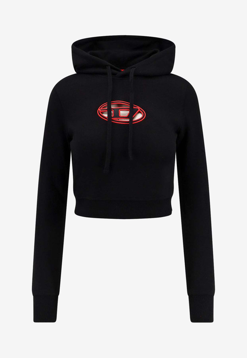 Diesel F-Slimmy Hooded Cropped Sweatshirt Black A157140GRAC9XXC_Black_29841362