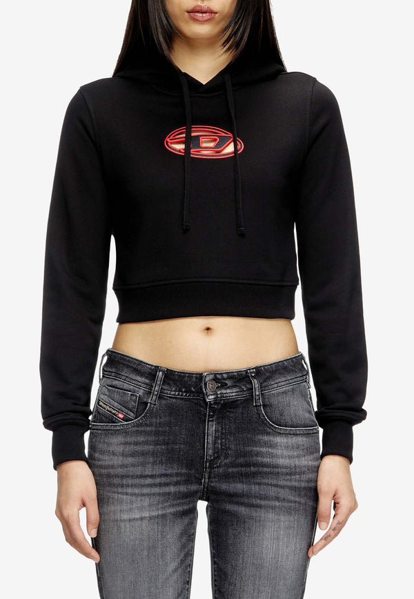 Diesel F-Slimmy Hooded Cropped Sweatshirt Black A157140GRAC9XXC_Black_29841362