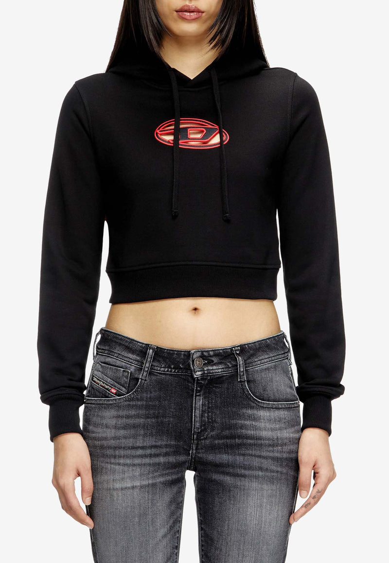 Diesel F-Slimmy Hooded Cropped Sweatshirt Black A157140GRAC9XXC_Black_29841362